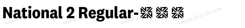 National 2 Regular字体转换